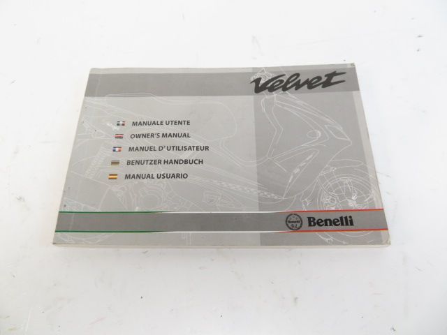 Manuel d'utilisation occasion BENELLI VELVET 2011