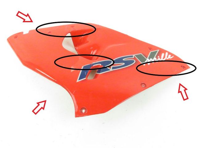 Carenage avant gauche occasion APRILIA RSV 1999