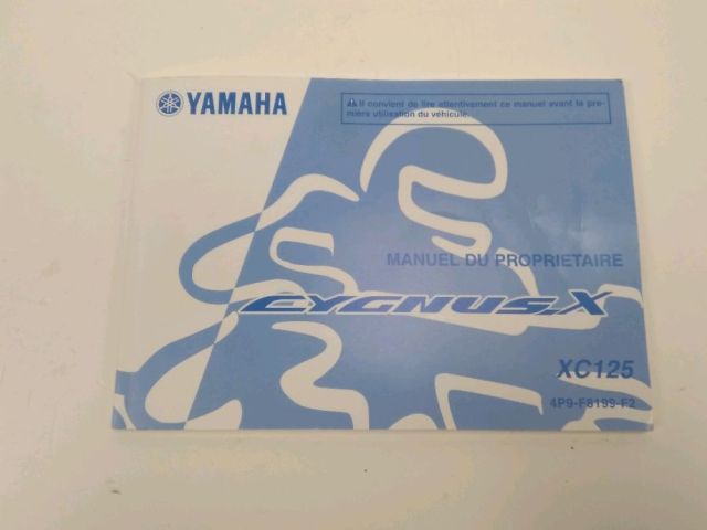 Manuel d'utilisation occasion YAMAHA NXC 125 CYGNUS 2009