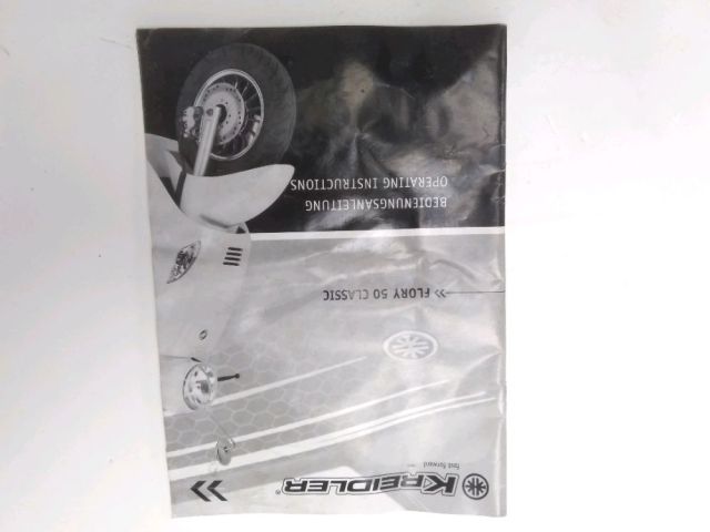 Manuel d'utilisation occasion KREIDLER FLORY 2016