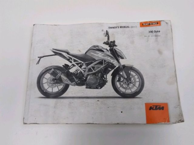 Manuel d'utilisation occasion KTM DUKE 390 2017
