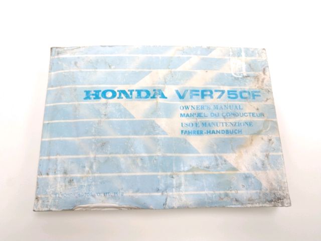 Manuel d'utilisation occasion HONDA VFR 750 F 1988