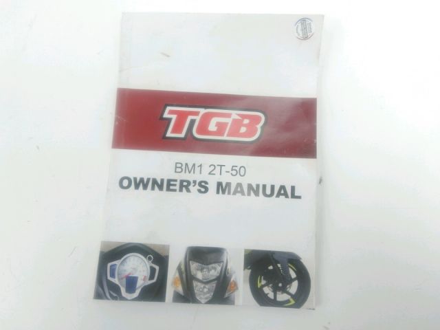 Manuel d'utilisation occasion TGB BULLET 2021