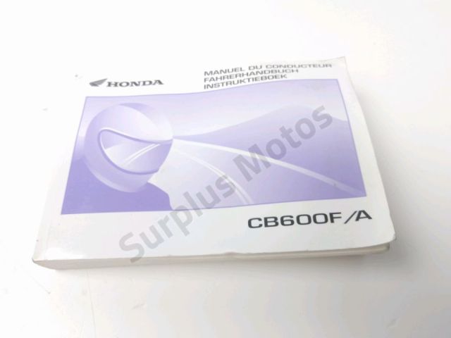 Manuel d'utilisation occasion HONDA CB 600 HORNET 2007