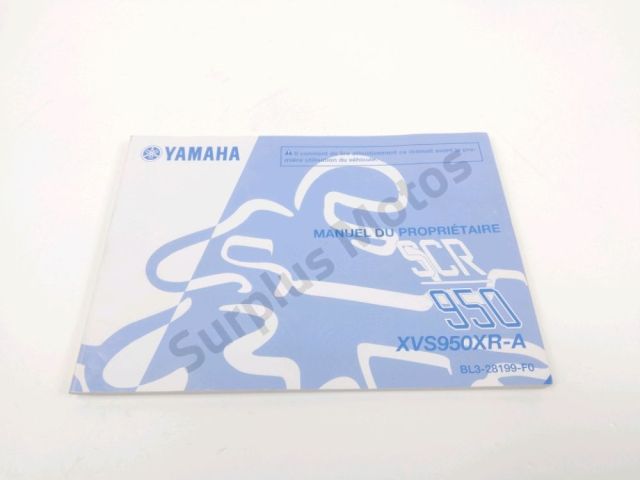 Manuel d'utilisation occasion YAMAHA SCR 950 2017
