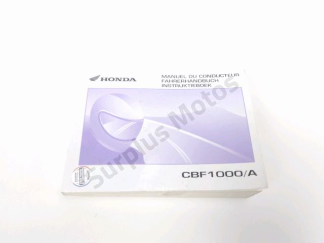 Manuel d'utilisation occasion HONDA CBF 1000 2006