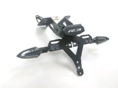 Support de plaque et eclairage