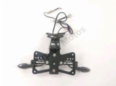 Support de plaque et eclairage