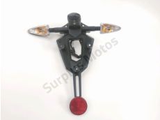 Support de plaque et eclairage